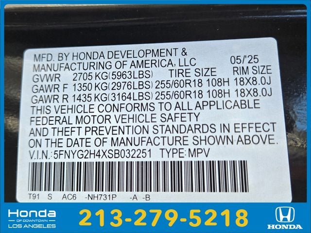 2025 Honda Pilot EX-L