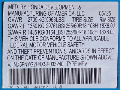 2025 Honda Pilot EX-L