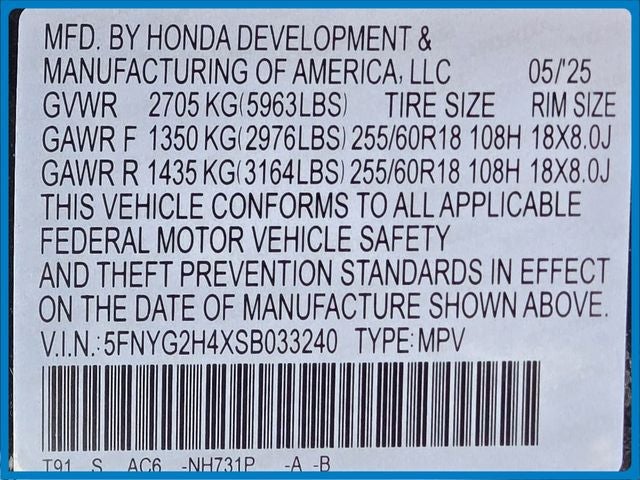 2025 Honda Pilot EX-L