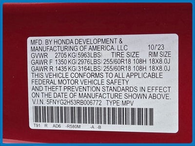 2024 Honda Pilot EX-L 7 Passenger