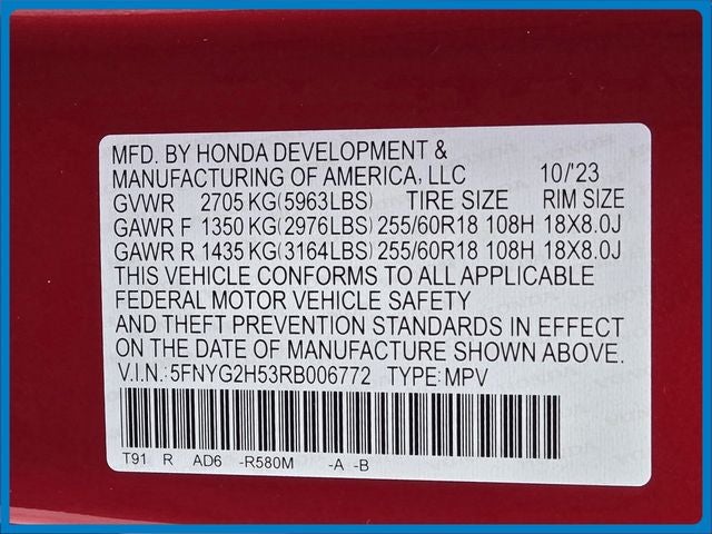 2024 Honda Pilot EX-L 7 Passenger