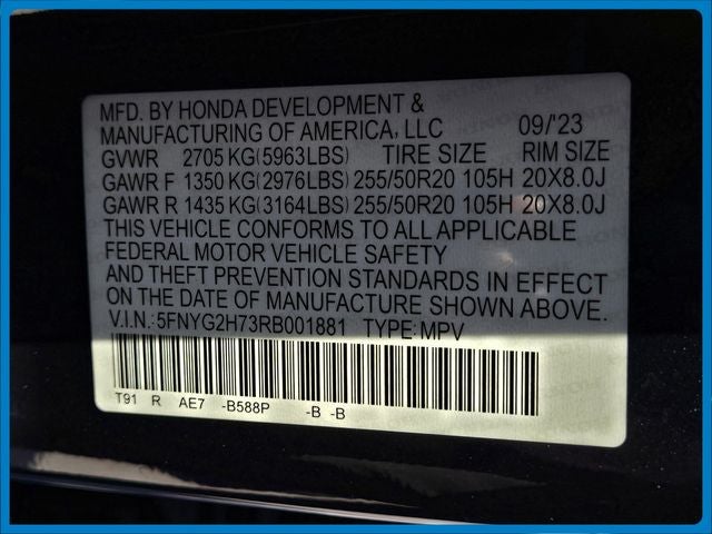 2024 Honda Pilot Touring