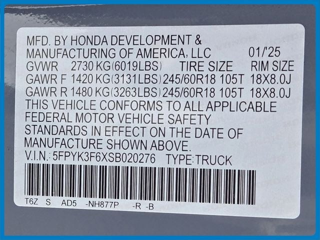 2025 Honda Ridgeline TrailSport