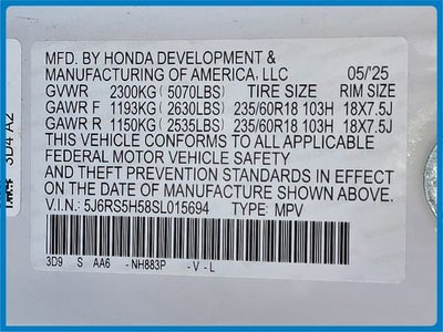 2025 Honda CR-V Hybrid Sport