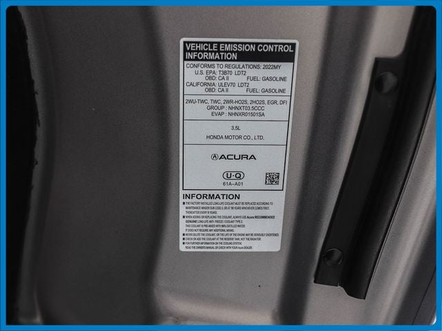 2022 Acura MDX 3.5L