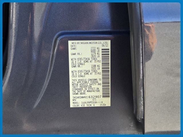 2012 Nissan Pathfinder S