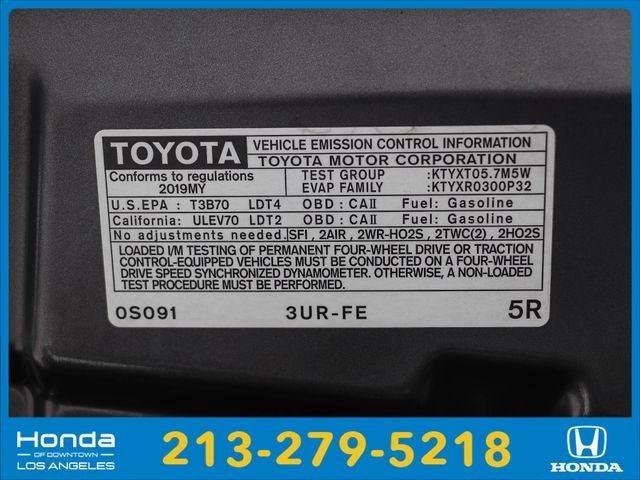 2019 Toyota Tundra SR5 5.7L V8