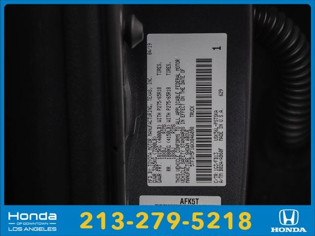 2019 Toyota Tundra SR5 5.7L V8