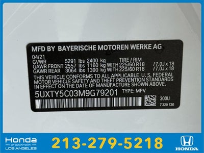 2021 BMW X3 xDrive30i
