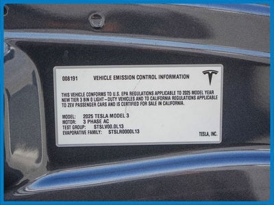 2025 Tesla Model 3 Long Range