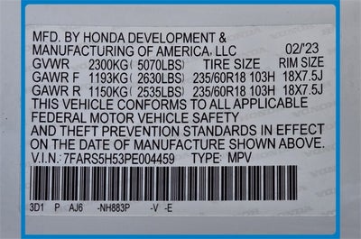 2023 Honda CR-V Hybrid Sport