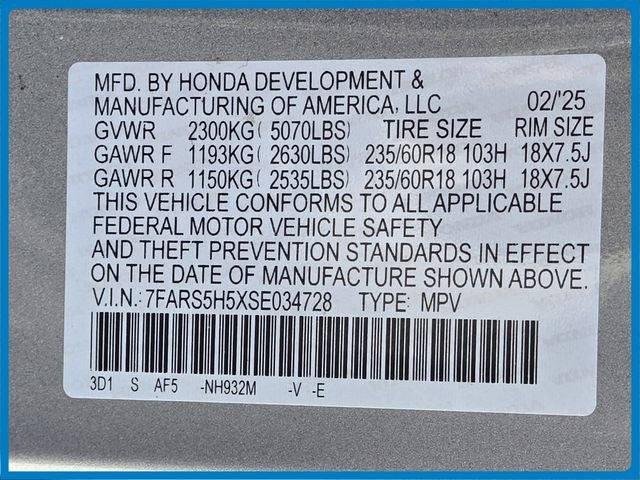 2025 Honda CR-V Hybrid Sport