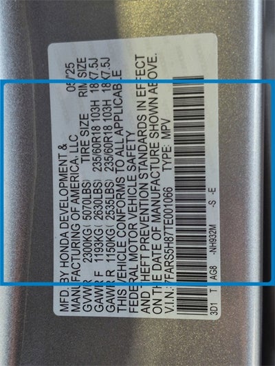 2026 Honda CR-V Hybrid Sport-L