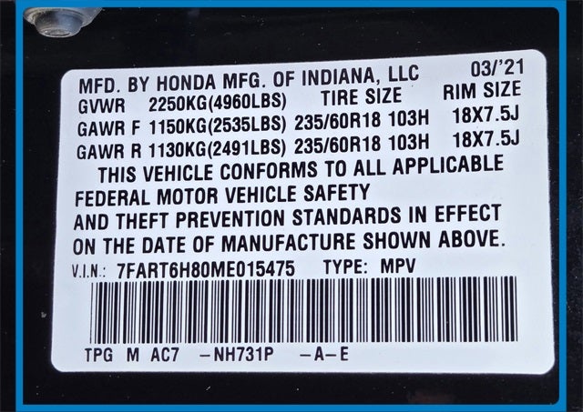 2021 Honda CR-V Hybrid EX-L