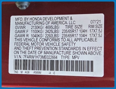 2021 Honda CR-V Special Edition