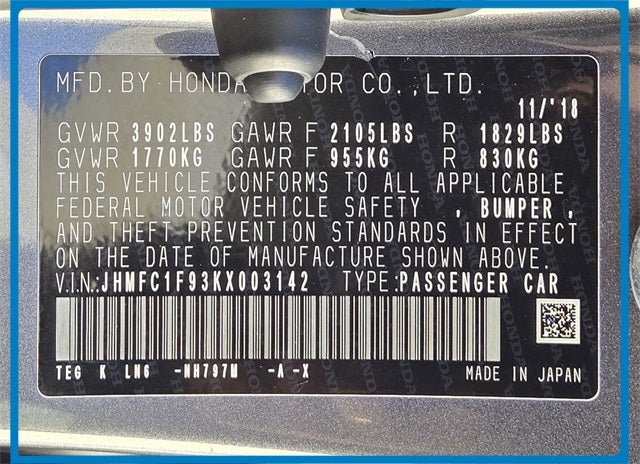 2019 Honda Civic Touring