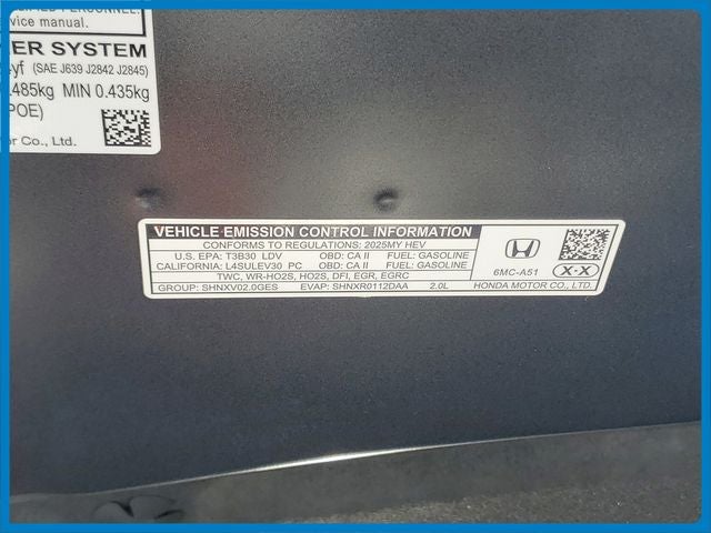 2025 Honda Civic Hybrid Sport Touring