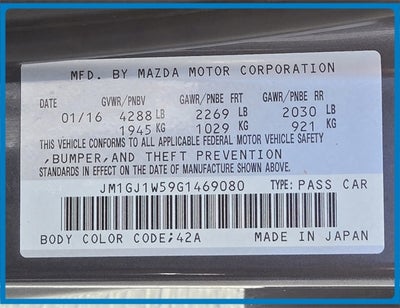 2016 Mazda Mazda6 i Grand Touring