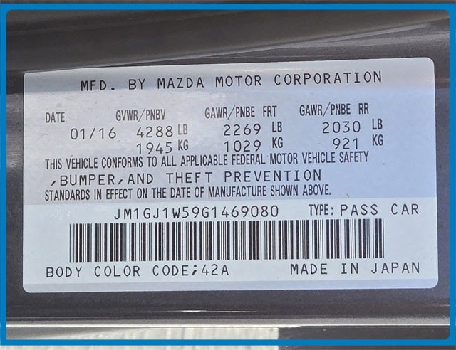 2016 Mazda Mazda6 i Grand Touring