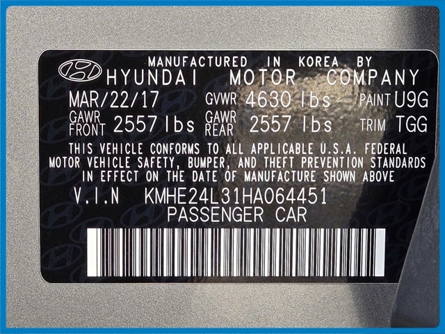 2017 Hyundai Sonata Hybrid SE