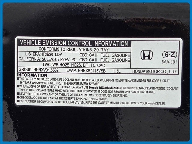 2017 Honda Civic EX-L w/Navigation