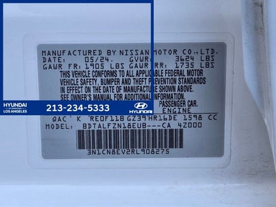 2024 Nissan Versa 1.6 SV