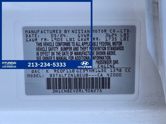 2024 Nissan Versa 1.6 SV