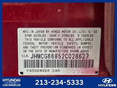 2002 Honda Accord SE 2.3