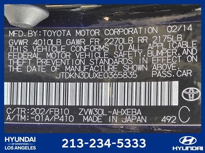 2014 Toyota Prius Two