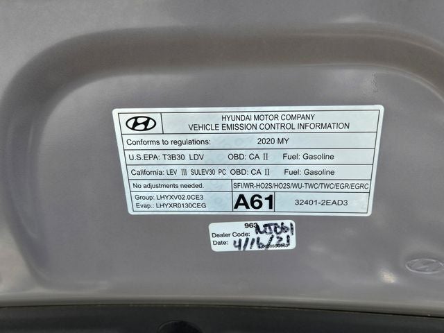 2020 Hyundai Elantra Value Edition