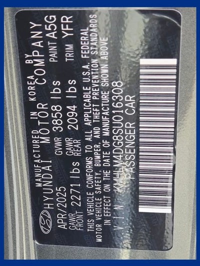 2025 Hyundai Elantra SEL Sport