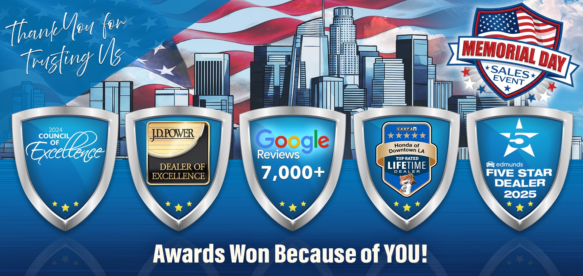 Award Winning Honda DTLA