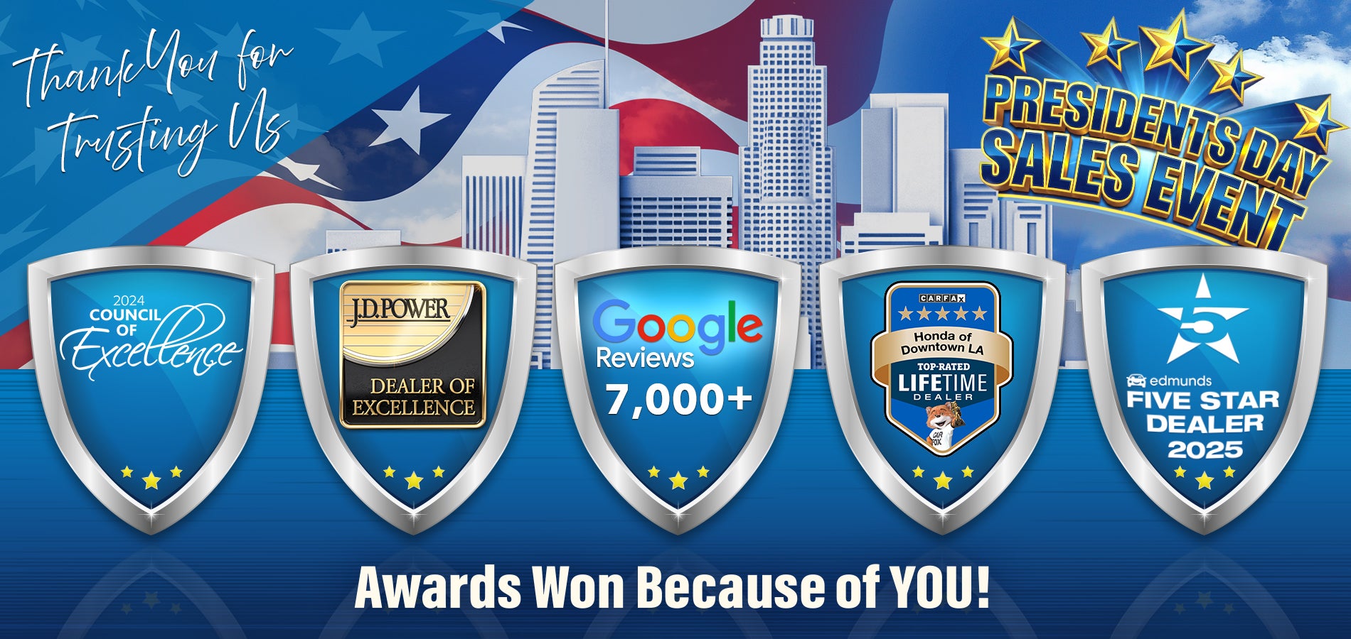 Award Winning Honda DTLA