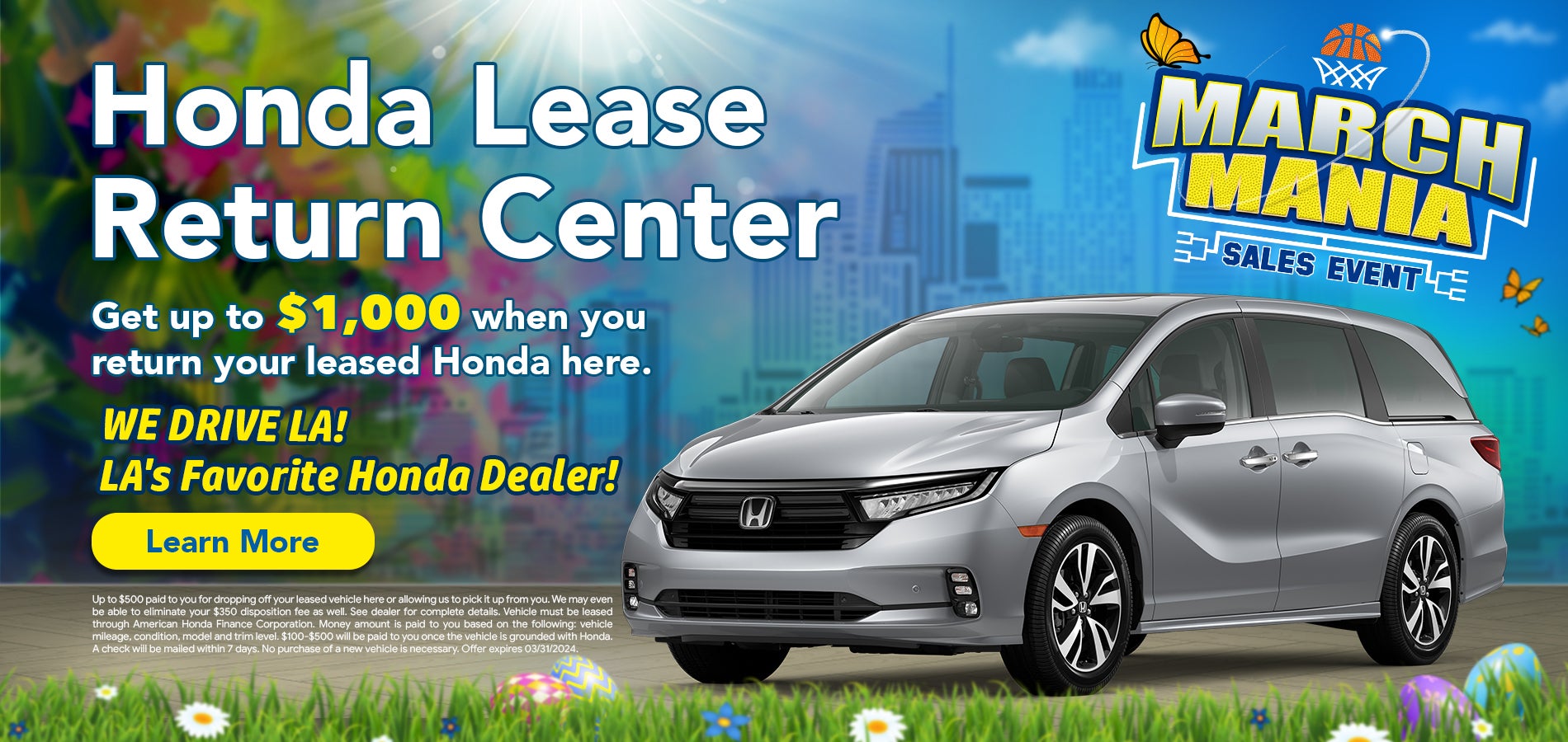 Honda Lease Return Center at Honda DTLA