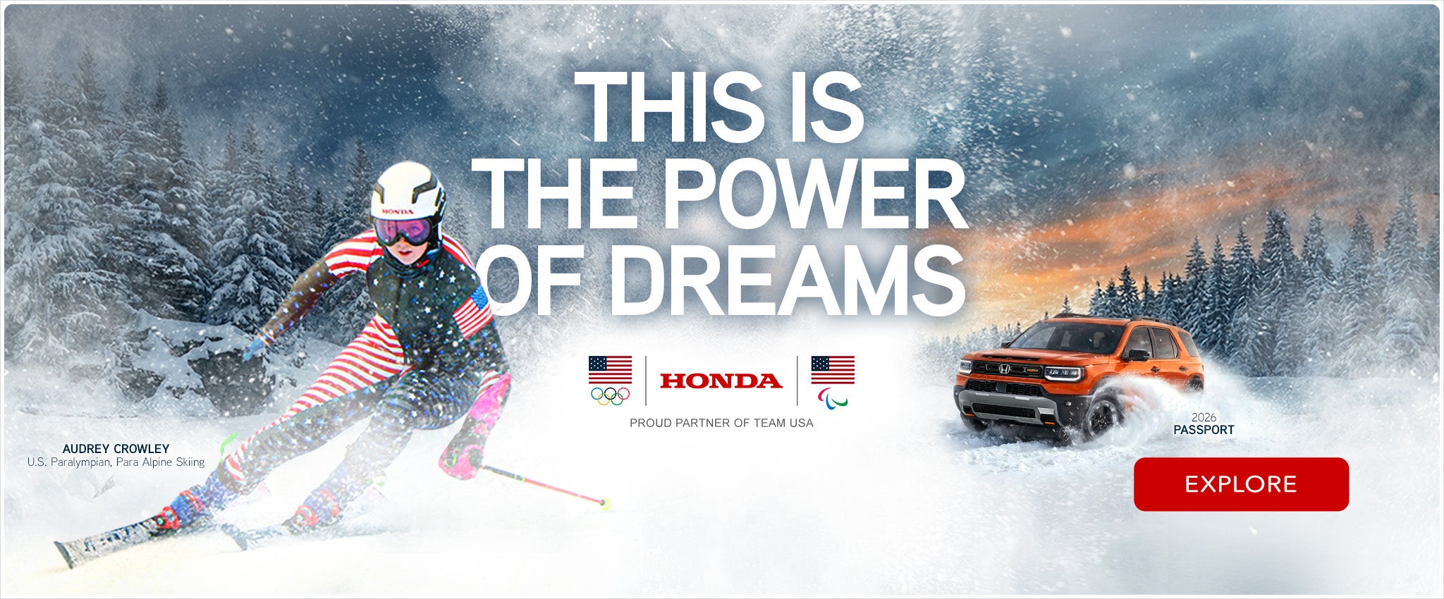 Honda is a pround partner of Team USA