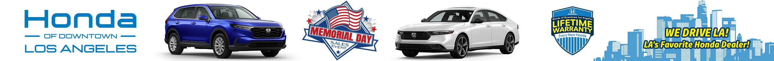 Memorial Day Sales Event at Honda DTLA!