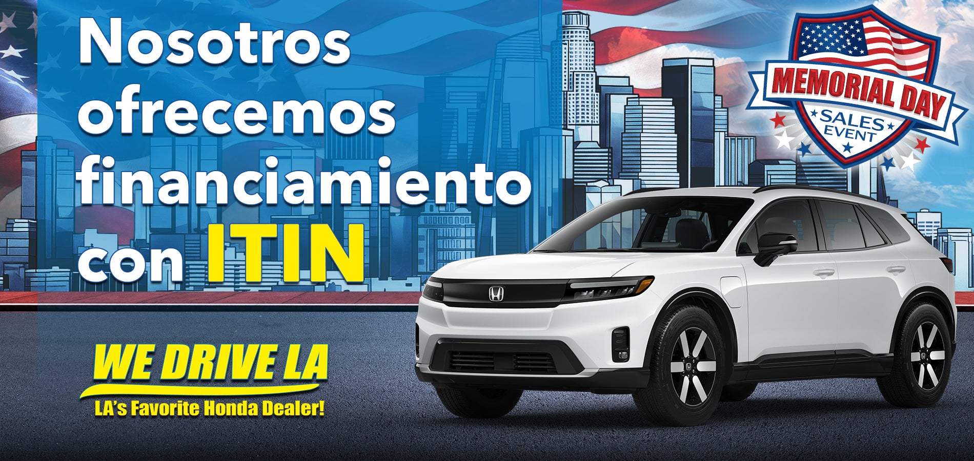 We Finance ITINs at Honda DTLA