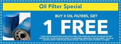 Oil Filter Special