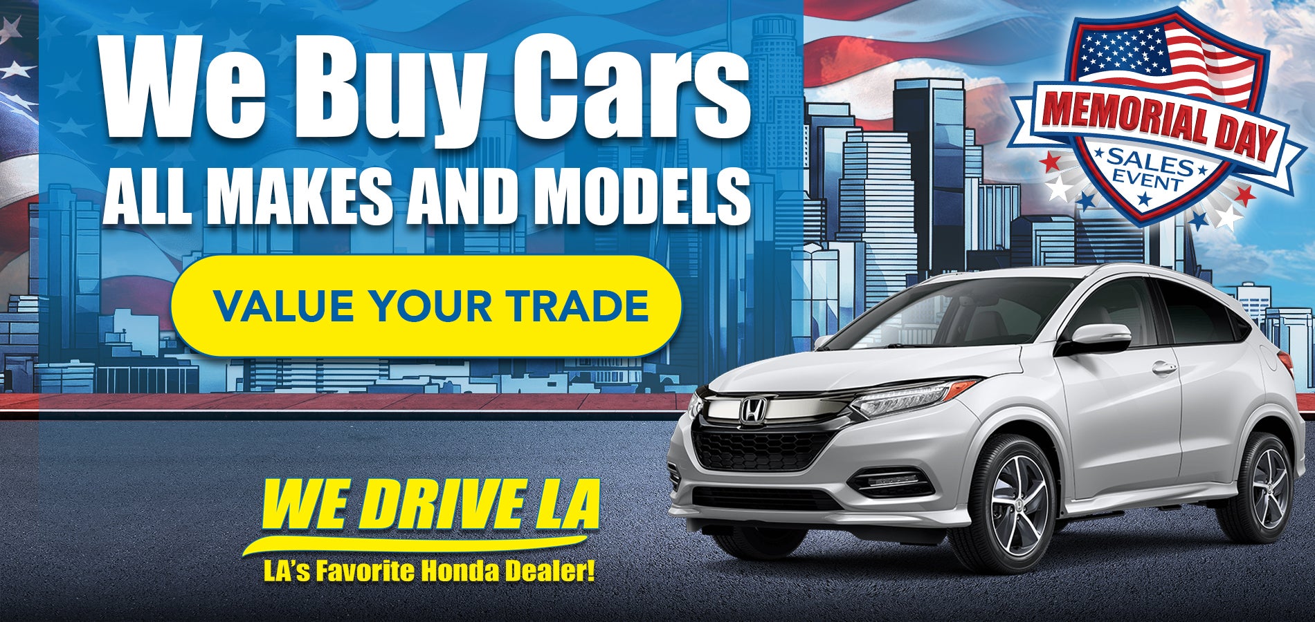 We Buy Cars at Honda DTLA!