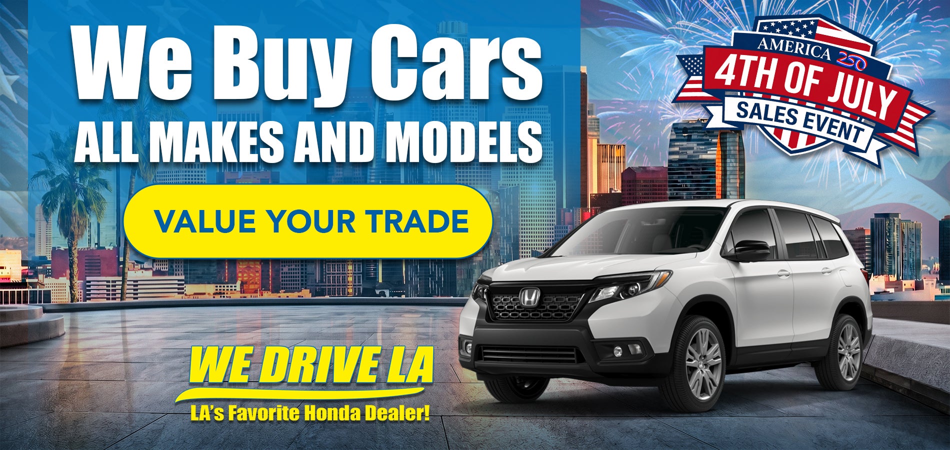 We Buy Cars at Honda DTLA!