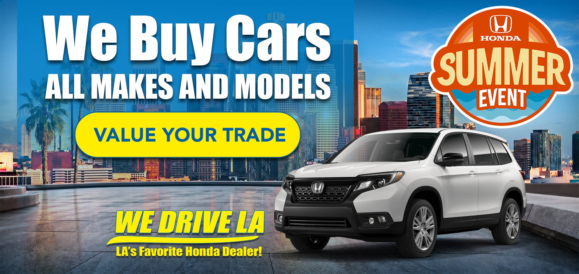 We Buy Cars at Honda DTLA!