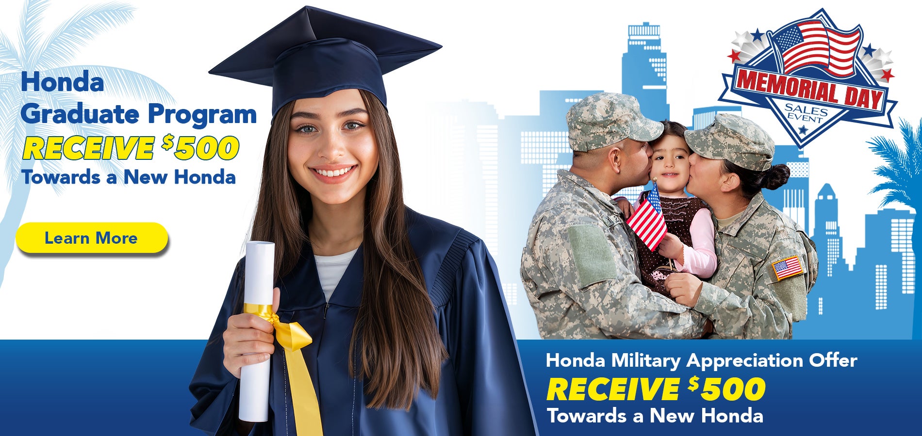 Honda College Grad and Military Program Offers at Honda DTLA